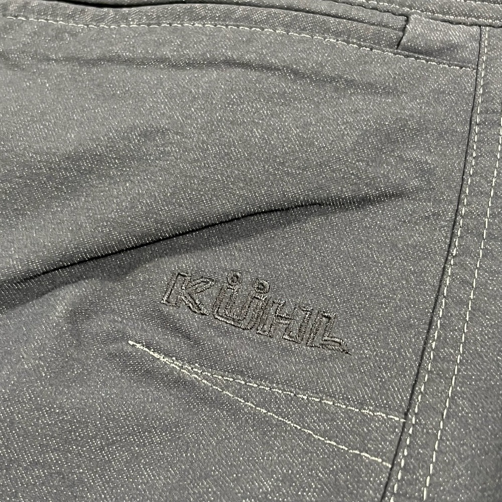 Kuhl Klash Men's Soft Shell Black Gray Water Resistant Hiking Pants Sz 36x32 - Picture 10 of 12